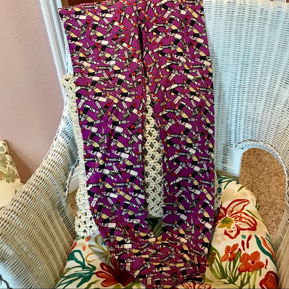 LuLaRoe Os Unicorn Lipstick Leggings